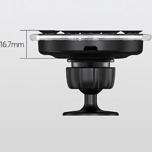 custom logo Universal mobile phone  suction Anti-slip Portable QI  Cupula Car mount Wireless Charger