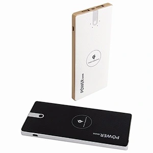 5000mah dual usb fast charger QI wireless charger powerbank