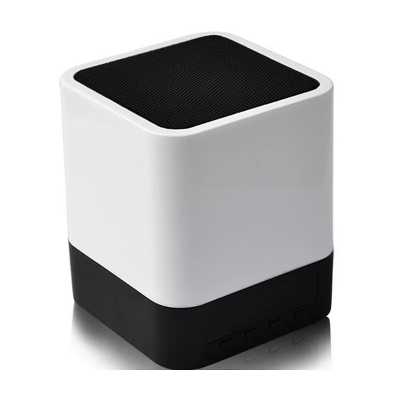 With Logo Touch Sensor Night Light Alarm Clock Bluetooth Speaker