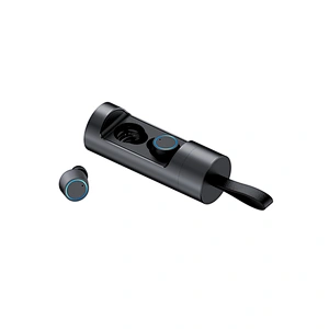 Mini In Ear TWS Invisible Earbuds True Wireless Earbuds Earphone with Metal Rotation Charging Box