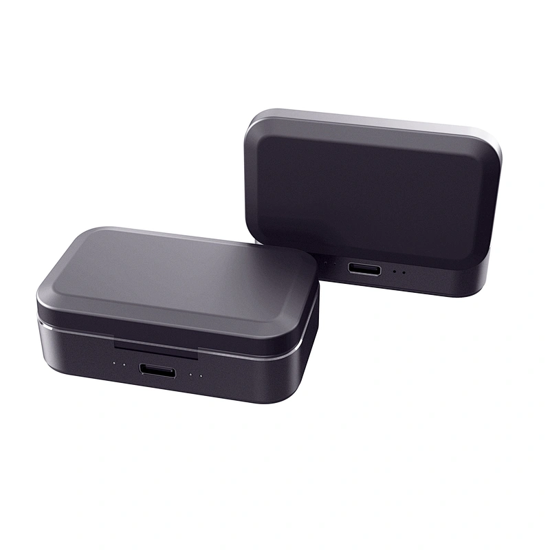 Mini Square Bluetooth TWS Headphone Aluminum Stereo Bass Wireless Earphones