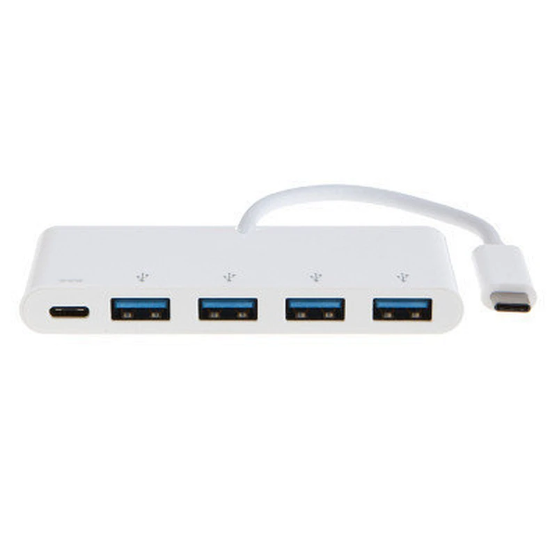 Promotional Pass Through 3 USB 3.0 Ports Type-C Sync Data Charger Adapter