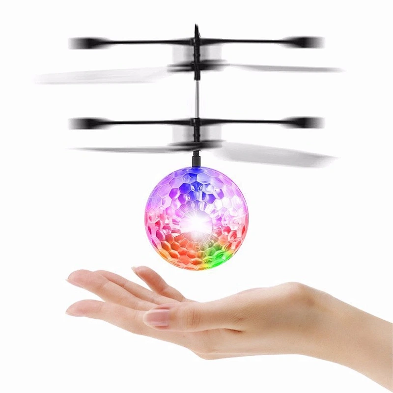 helicopter radio remote led light flying ball toy