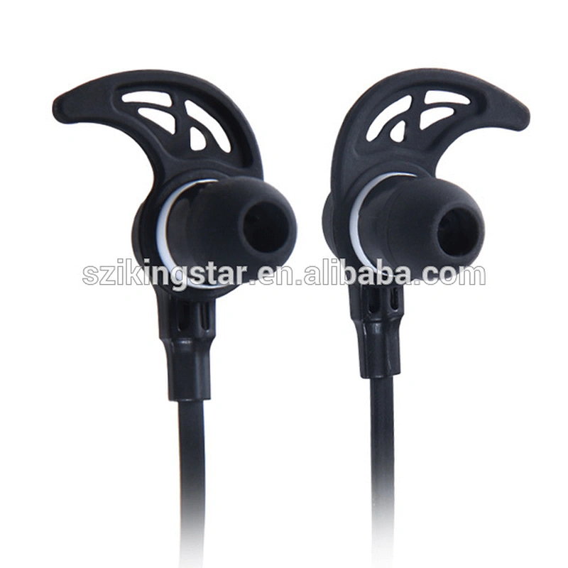 EVA case smart phone earphone with mic neckband in ear earhook wireless bt sport headphone