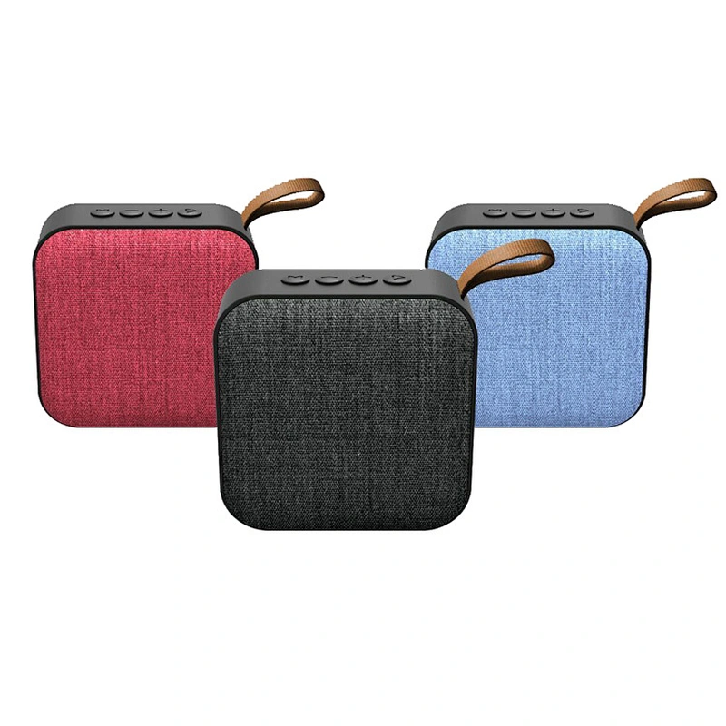 mini handle square wireless bluetooth fabric speaker