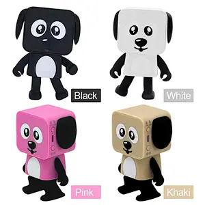 Mini Portable Cartoon Wireless Blue tooth Wireless Smart Robot Dancing Dog Toys Speaker