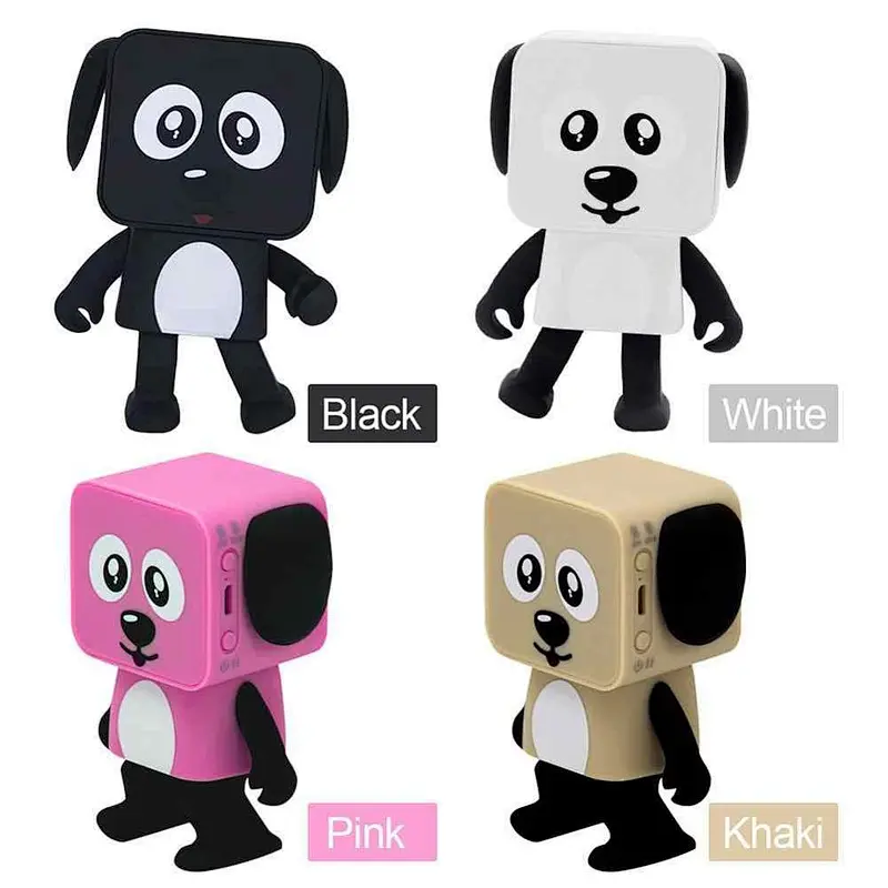 Mini Portable Cartoon Wireless Blue tooth Wireless Smart Robot Dancing Dog Toys Speaker