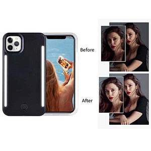 Cheap Selfie Luminous led phone case LED Light Up mobile cover For iPhone 6s 7plus 8 x xs max cases