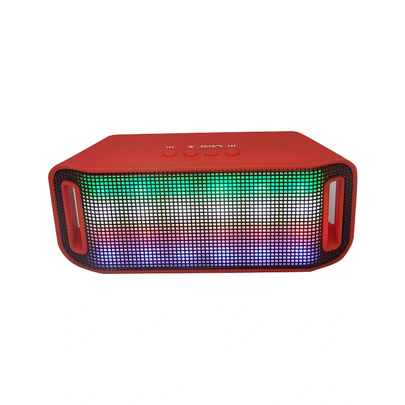 portable home theater karaoke mini waterproof wireless outdoor woofer colorful flashing light led speaker