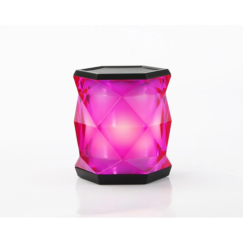 led light portable diamond crystal wireless mini speaker