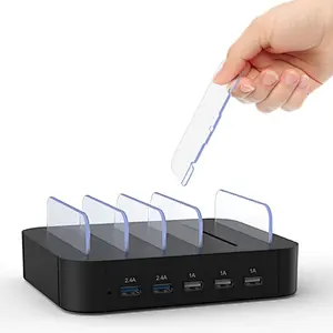 Hot Sale Mobile Phone Pad Universal USB Hub 5 Ports USB Station