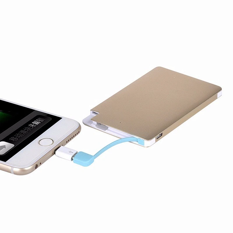 customized logo cell phone portable power charger 1500mah promotion power bank