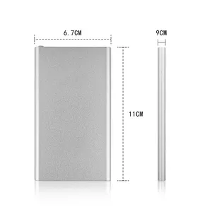 quick charger alloy Aluminum thin 4000mah power bank