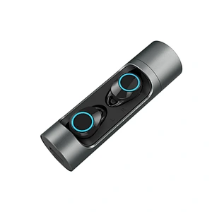 IXP7 BT5.0 Round Cylinder Aluminum Alloy Rotating Wireless Stereo Headphone Earphone