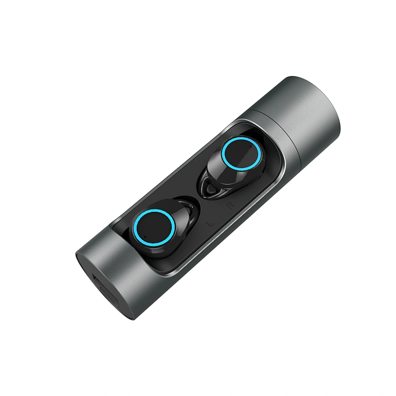 IXP7 BT5.0 Round Cylinder Aluminum Alloy Rotating Wireless Stereo Headphone Earphone