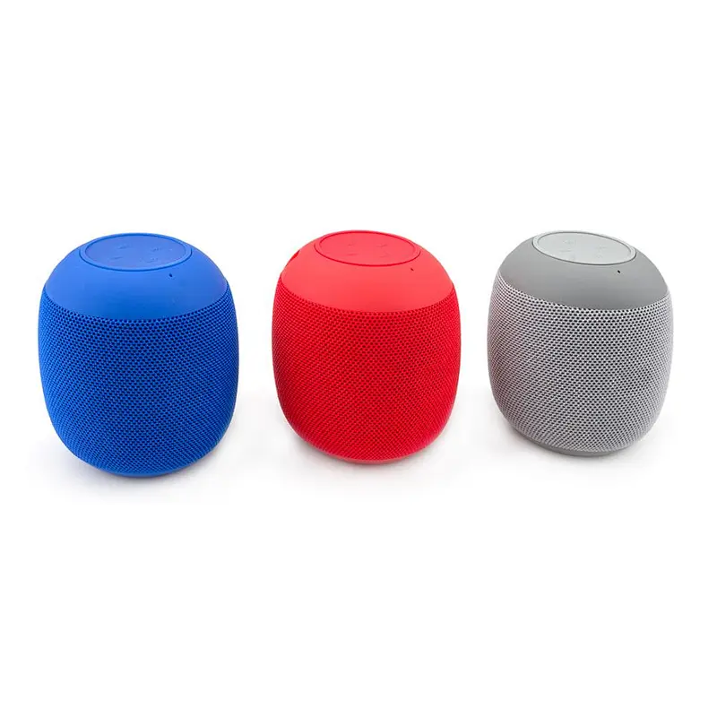 Round Shape Portable Stereo Mini Fabric Speaker