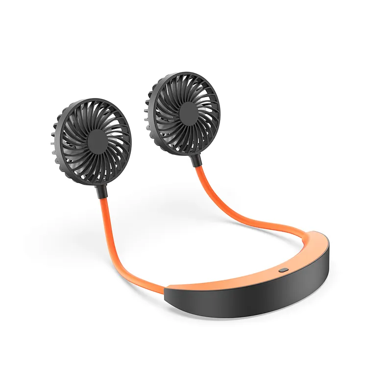Hand-Free Portable Sports Outdoor Cooling Fans USB Rechargeable Neckband Lazy Neckband Fan