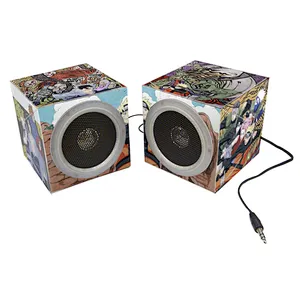 Full Printed Color Square Cardboard Folding Paper Speaker