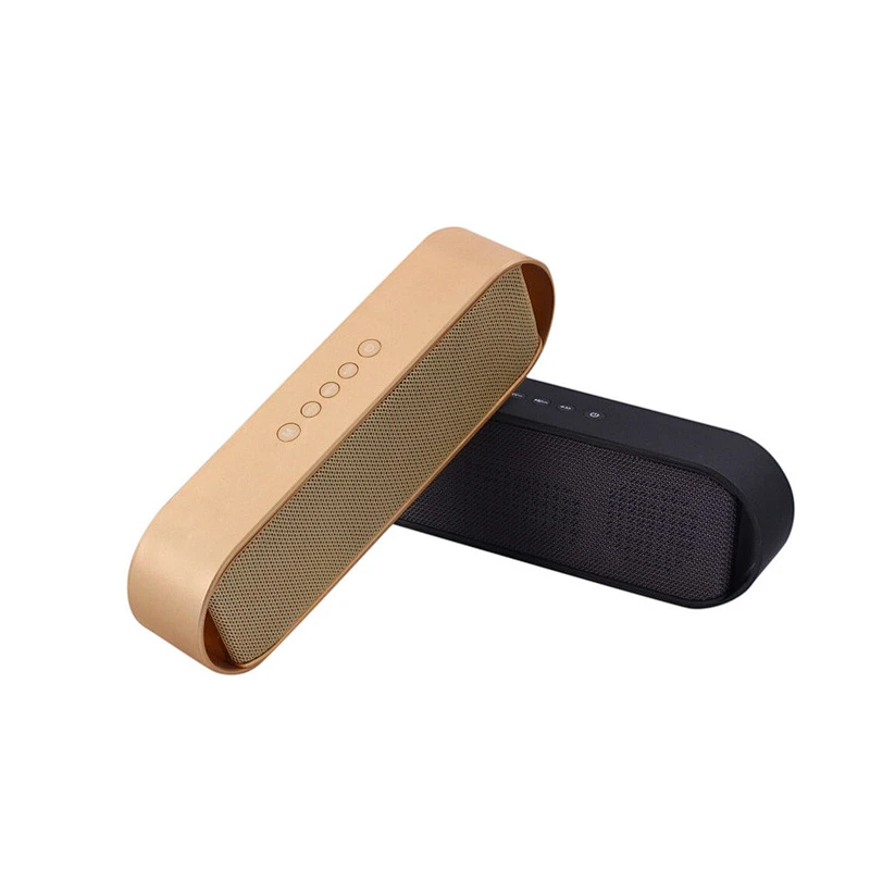 portable metal stereo sound music mini Microphone wireless Bluetooth speaker