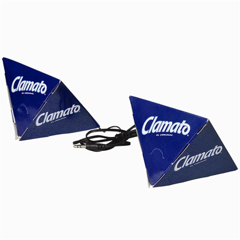customized oem full color printing promotion gift cardboard tws paper box speaker
