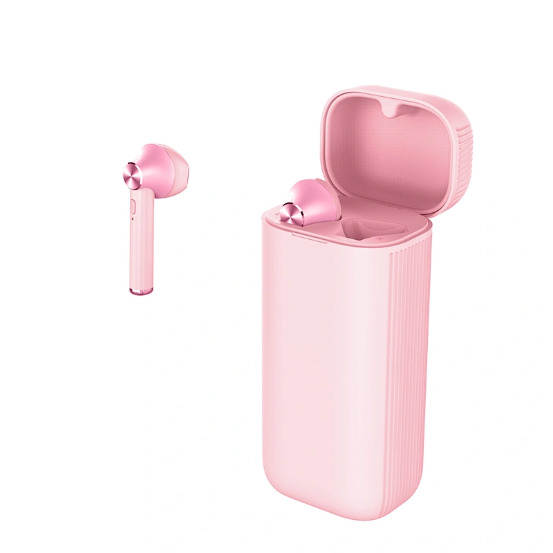 Tws OEM Factory Print Your Logo In Earbuds V5.0 True Wireless Stereo Earphone with battery charger