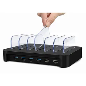OEM Logo Fast Charge 6 Port USB Charger Docking Station