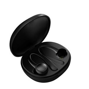 BT 5.0 Noise Cancelling TWS Wireless Ear Plug Running Waterproof Headset Earhook With Microphone