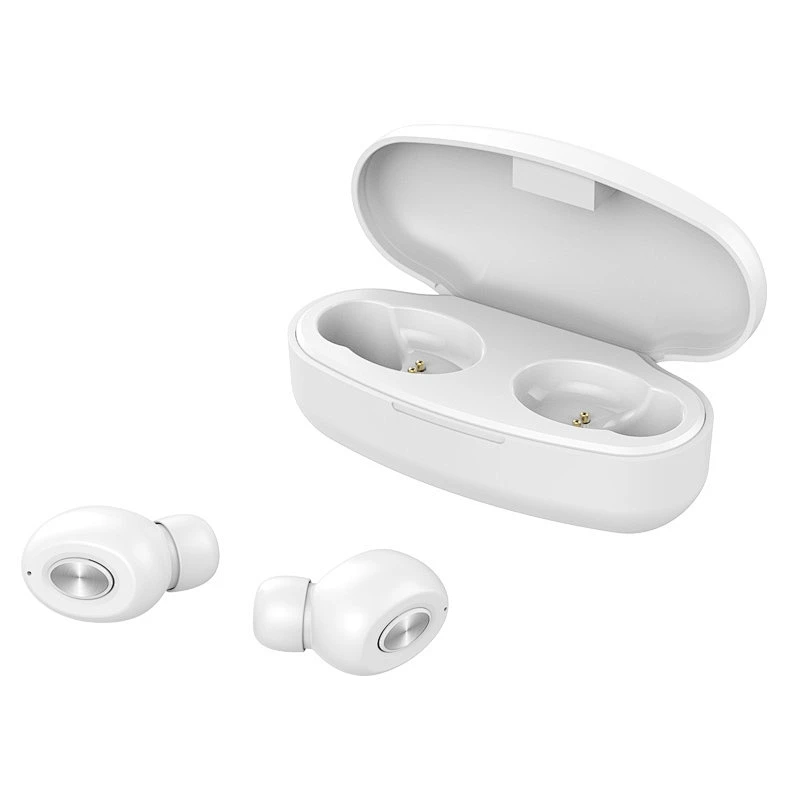Bluetooth 5.0 Wireless Earbuds with White Charging Case Sports Noise Isolating True Wireless Earphones Headphone