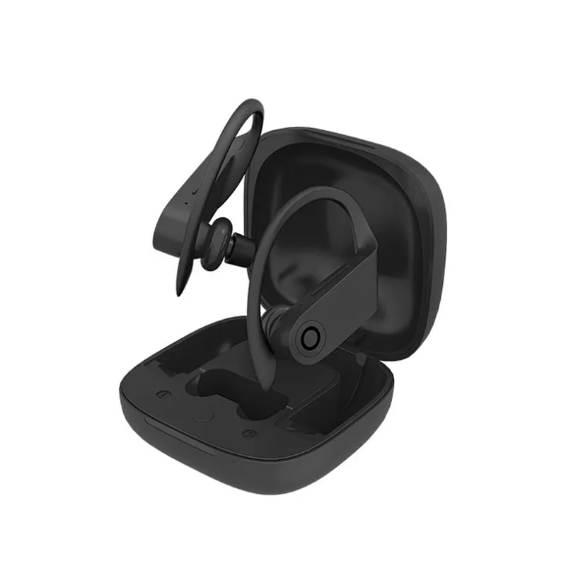 Ear Hook  BT 5.0 headband TWS wireless sport headphones with charge case