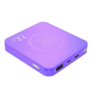 Mini Portable keychain 7200mah cube Wireless Charger Type C Power Bank