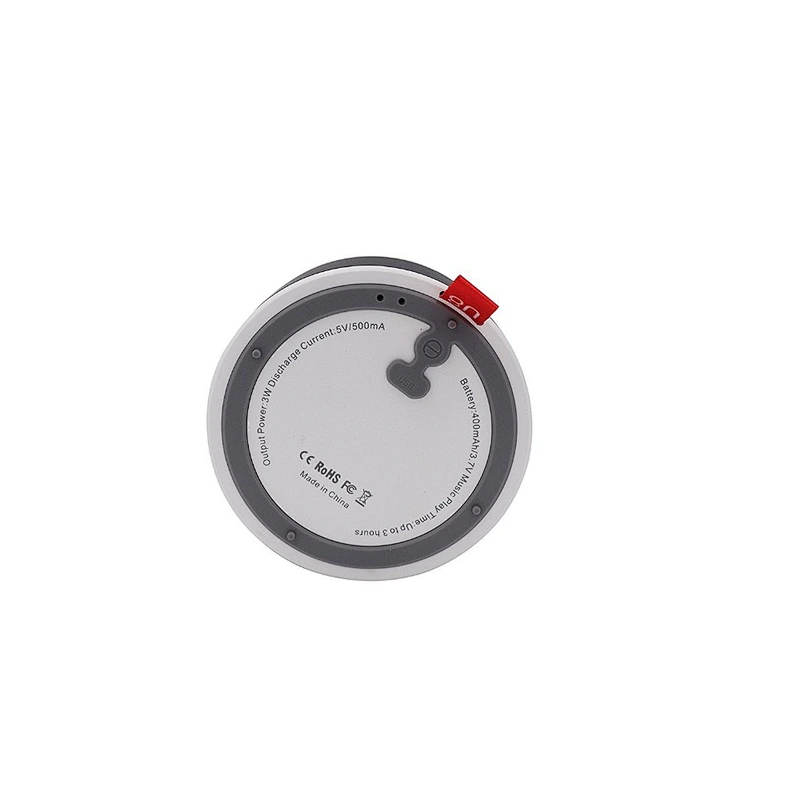 round mini portable aluminum wireless speaker