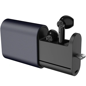 Promotion Gifts Slide Charging Case Twins TWS OEM Wireless Earphone Aluminum Alloy Bluetooth Earbuds