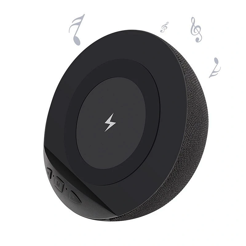 Portable USB QI Wireless Charger Speaker