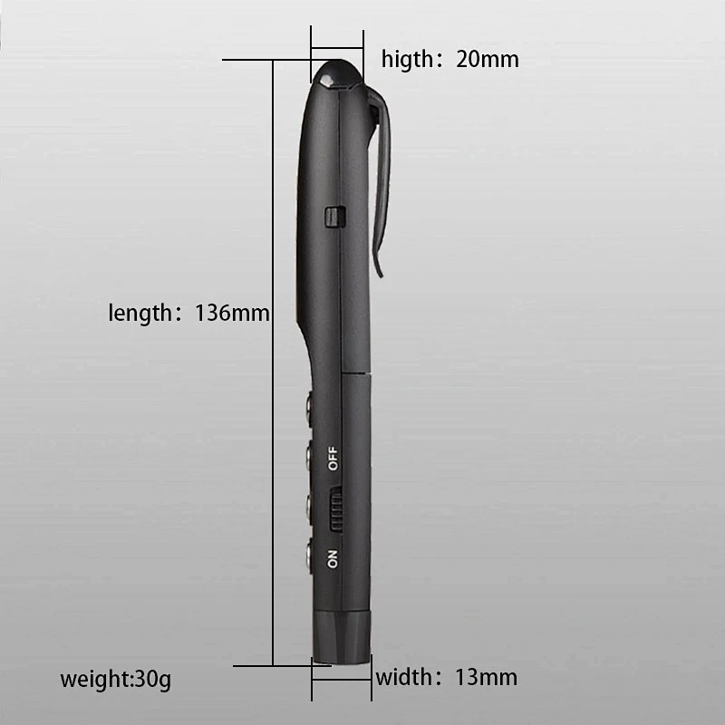 2.4GHZ high quality Intergrated red laser flip pen