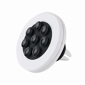 new type phone holder power bank sucked for all mobile phone powerbank Qi Round Wireless Charger with suction cups