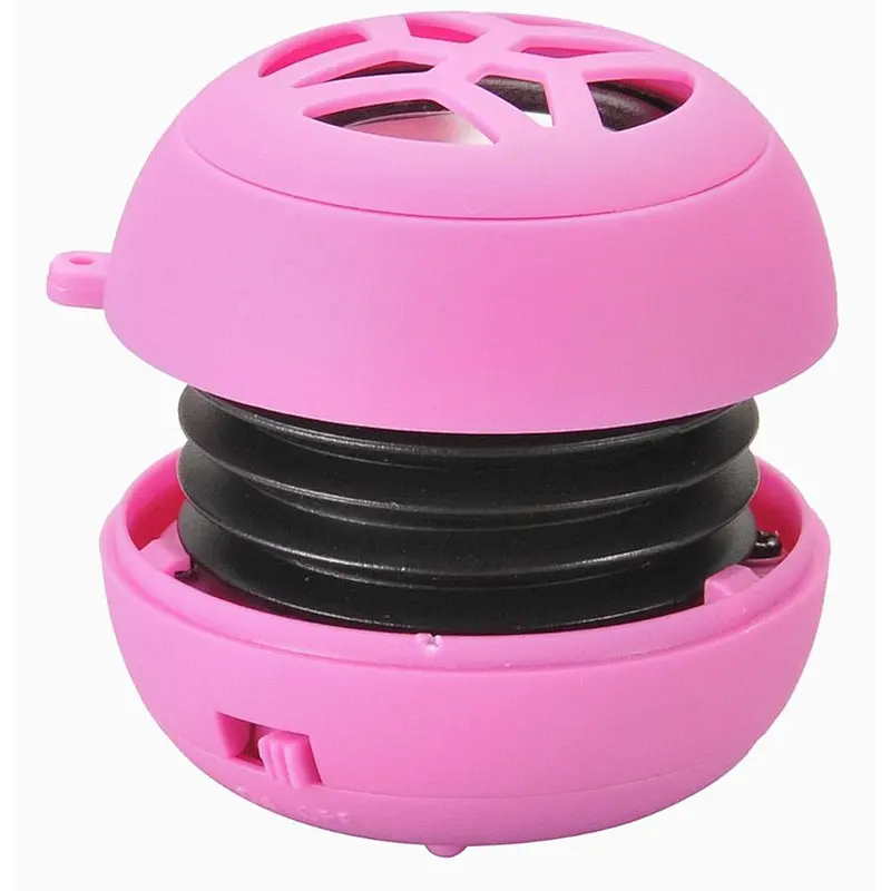 Cheap Promotion gift Mini portable Small Round cable Hamburger Speaker