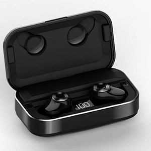 TWS HIFI Bass Metal Charging Case Auto Pairing Real Wireless Earbuds Powerbank