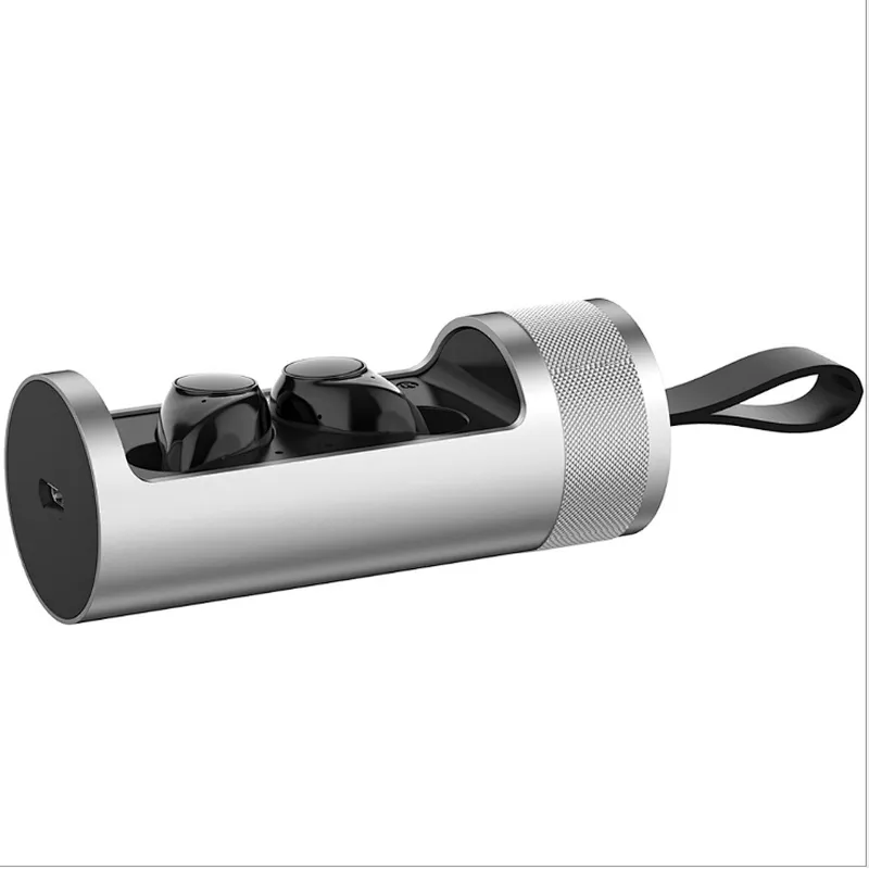 True Wireless Earbuds with Rotating Cover Mini TWS BT 5.0 Earpieces with Charging Case Stereo Sound Wireless Headphone
