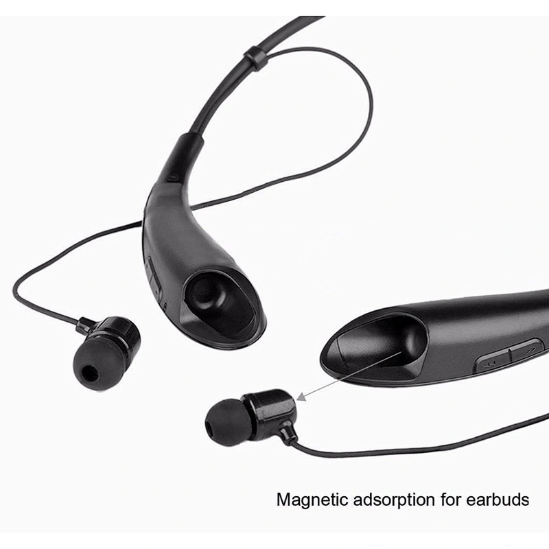 With Mic Volume Control Neckband Wireless BT Sport Earphone