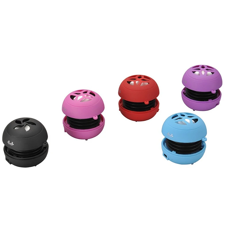 OEM wholesale round Spherical cute super USB portable music player small vibration mini hamburger wireless speaker
