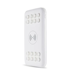 Sucker Battery Charger fast Wireless Charger QI Power Bank 10000mah