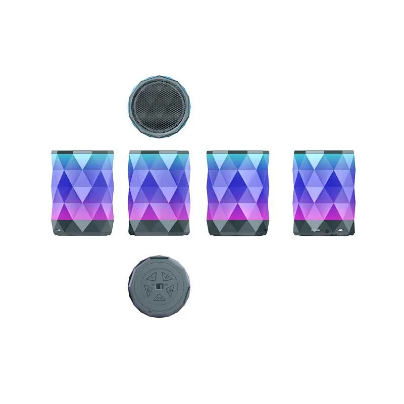 outdoor colorful changing led light wireless bluetooth speaker