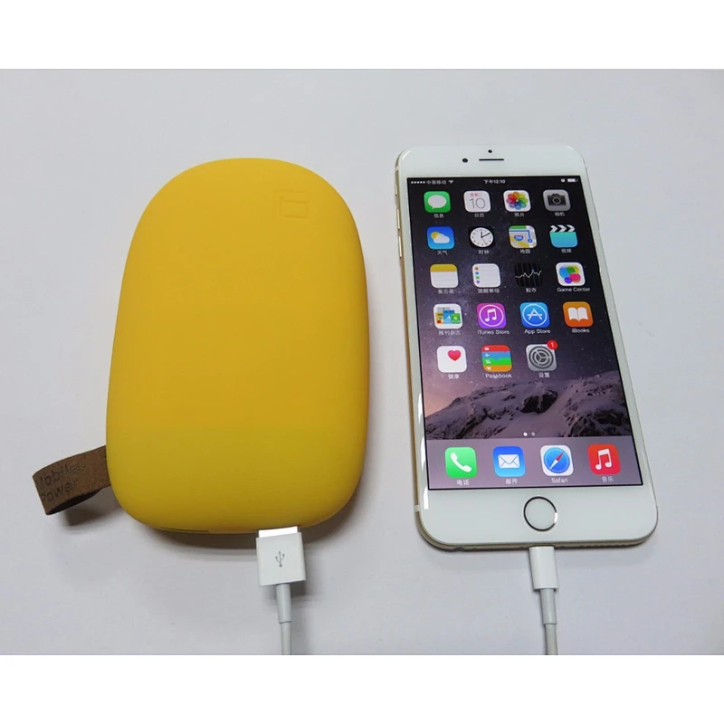 free samples Cute stone fast charger Portable keychain Dual usb power banks 10000mah