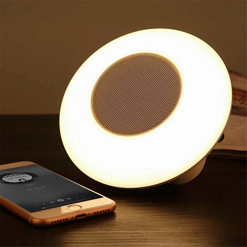Portable Outdoor Camping Mushroom Bedroom Built In Mic Night Led Lamp Wireless Mini Light Bluetooth Portable Speaker