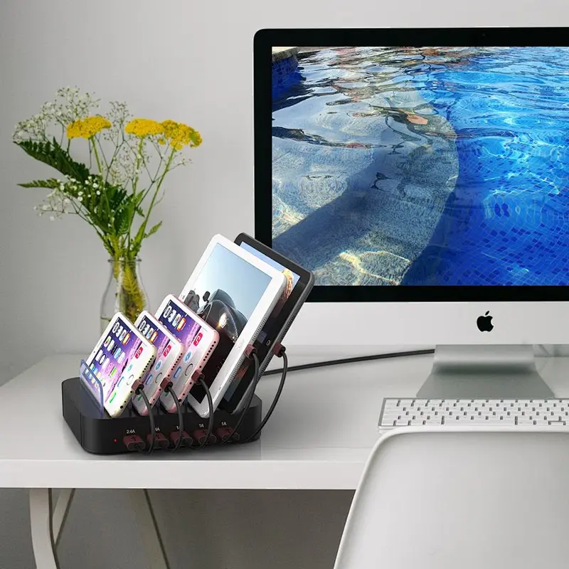 Hot Sale Mobile Phone Pad Universal USB Hub 5 Ports USB Station