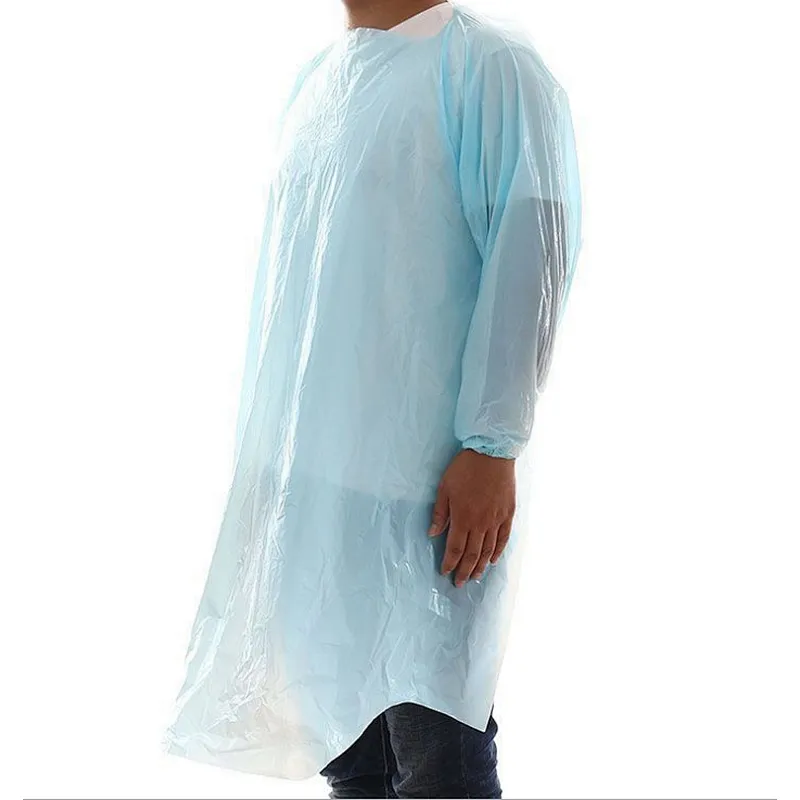 Waterproof disposable plastic CPE gown