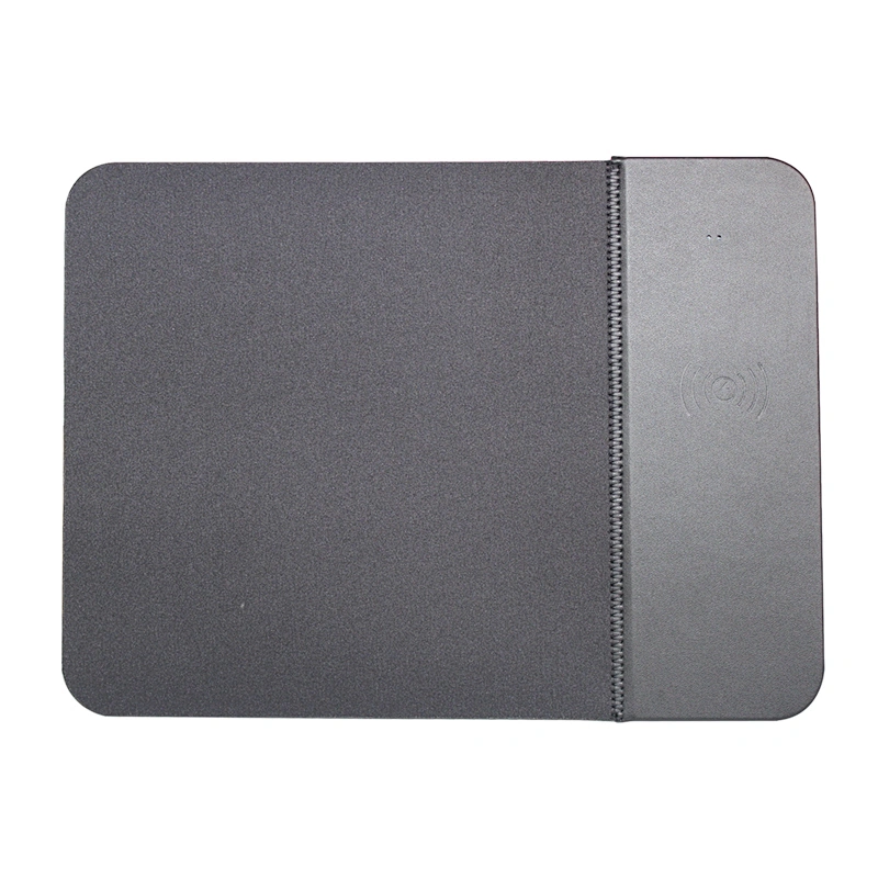universal compatible Leather fast qi wireless charging charger mouse pad