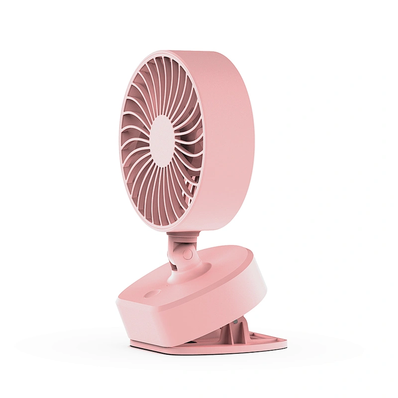 360 degree Rotation USB Rechargeable mini desktop clip fan