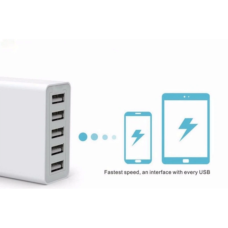 date hub mini super speed 5 port usb wall charger