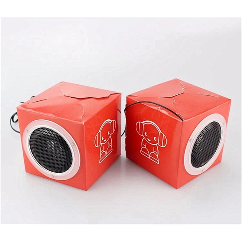 Oem Design Foldable Mini Paper Cardboard Speaker